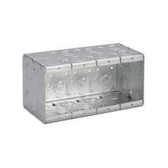Bowers 4-MB, 7-3/8″ x 3-1/2″ x 3-3/4″, 4-Gang, Galvanized Steel Masonry Box, 1pc
