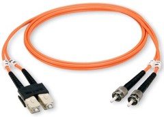 Black Box EFN110-003M-STSC, 3 M, PVC, Multi-Mode Fiber Optical Patch Cable, 1 pc