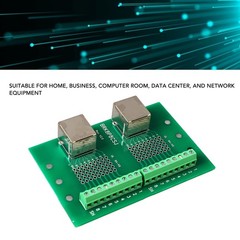 RJ45 Ethernet Connector Breakout Board Dual Network Port Input Screw Terminal❀