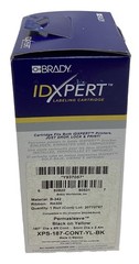 BRADY IDXPERT Black on Yellow Labeling Cartridge XPS-187-CONT-YL-BK .187” Dia 8