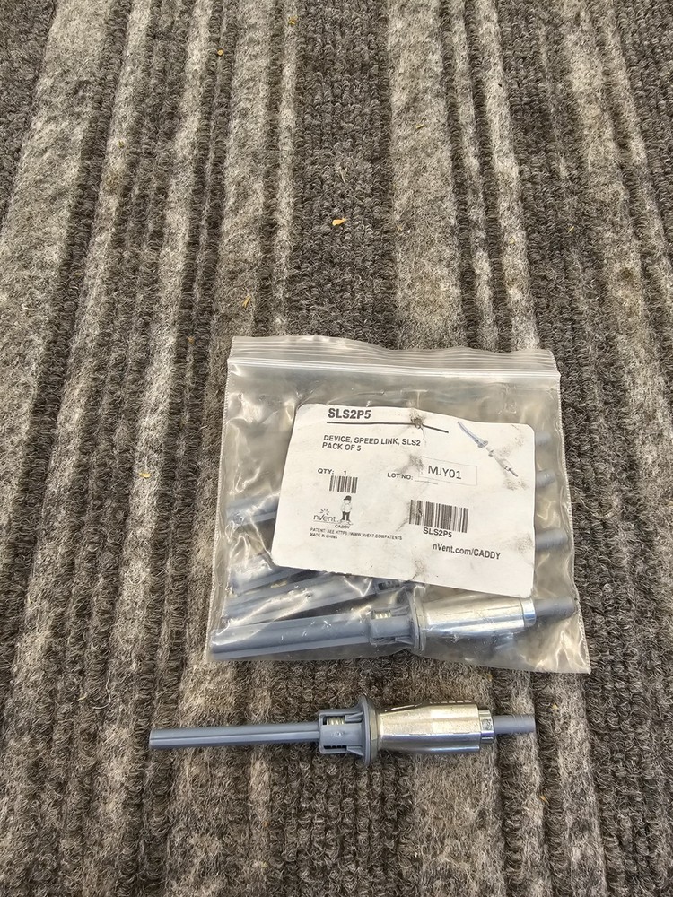 (QTY 5) nVent Caddy SLS2P5 Speed Link SLS Locking Device 2mm Wire Single Barrel
