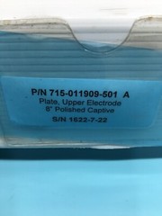 LAM 715-011909-501 PLATE, UPPER ELCTDRODE 8″ POLISHED CAPTIVE, 123499