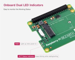 Official Pi PCIe to M.2 HAT for Raspberry 5, + HAT+ Board Only