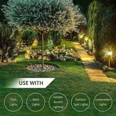 12/2 Low Voltage Landscape Lighting Wire Outdoor 12-Gauge 2-Conductor 250 Feet