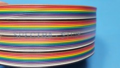 (41 FT) MULTI COLOR FLAT RIBBON CABLE, 135-2801-040, SPECTRA STRIP/ AMPHENOL