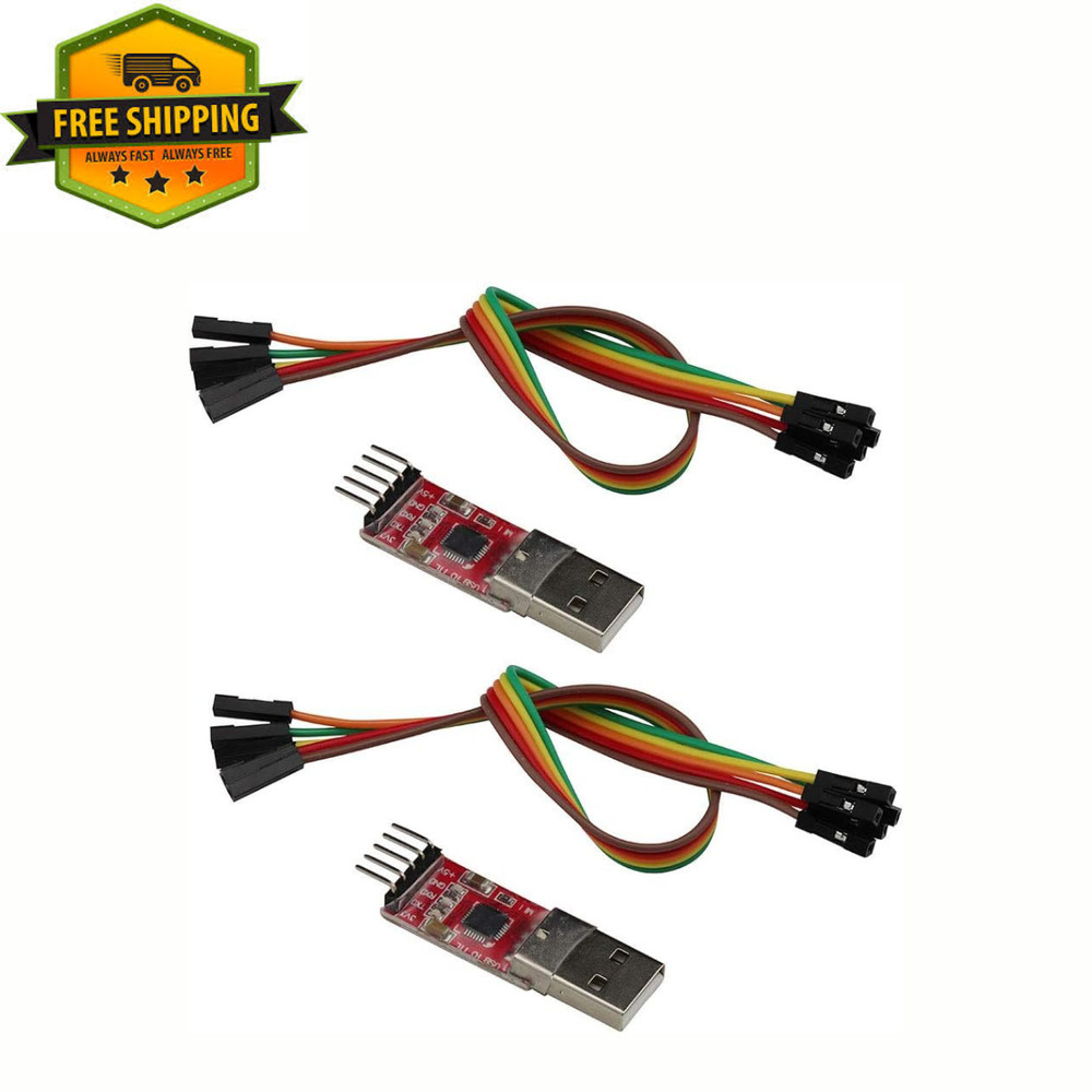 2PCS CP2102 Serial Module USB to TTL Converter Adapter UART Downloader 3.3V/5V