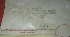 NOS Belden NEMA 5-15 Heavy Duty 12ft Extension Cord 15A/125V 14 AWG Made in USA