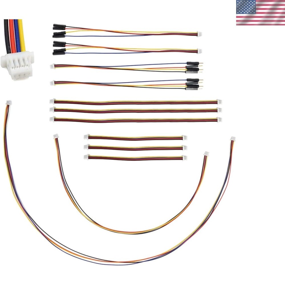Color-Coded Qwiic Cable Set for Arduino & Raspberry Pi – 4-Pin Connectors