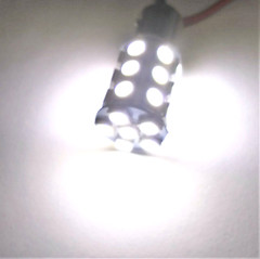 3 Super Bright 12 volt White LED BAY15D Double Filament Inline Pins Light Bulbs
