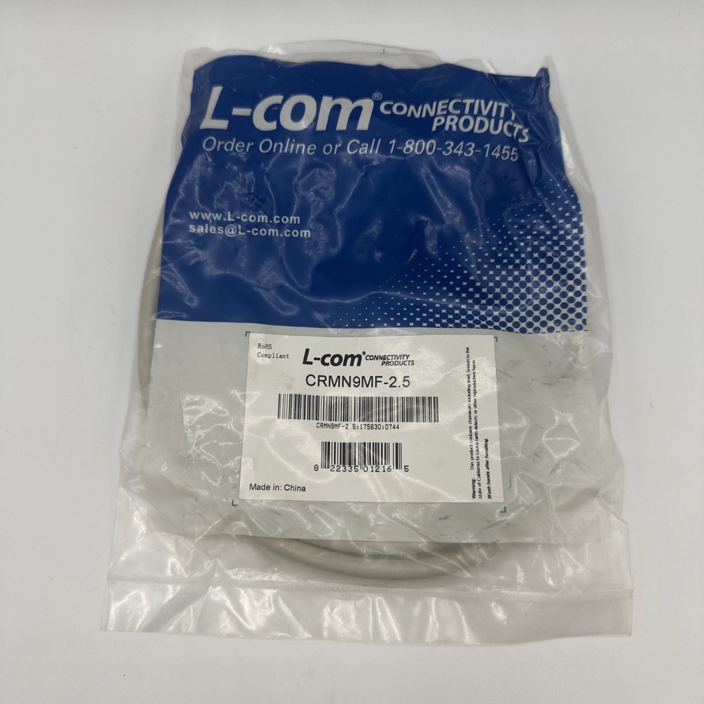 L-Com CRMN9MF-2.5 Cable