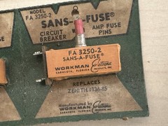 Sans-A-Fuse FA 3250-2 Circuit Breakers NOS! 6 pieces – Replaces Zenith 136-85