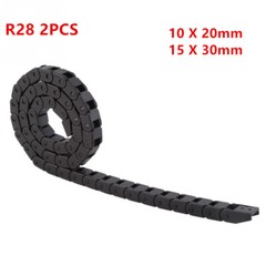 2PCS 1M Drag Chain Wire Carrier R28/R38/R55 Plastic Semi Close/Open Type Cable