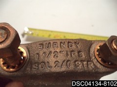 BURNDY GD1726 2/0 PARALLEL GROUND CONNECTOR, 1-1/2 IPS, 252495