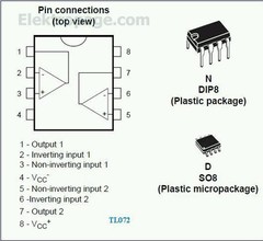 4 x Texas Instruments TL072CP TL072 and 8 pin dip socket USA Seller