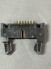 30x 16 Pin IDC Card Edge Connector PCB Mount Latch Black 16P Header