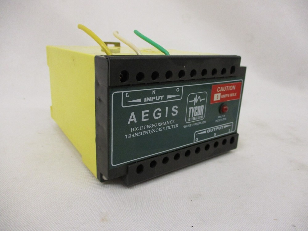 AEGIS / TYCOR AGS-120-3-X TRANSIENT NOISE FILTER 120V 3A