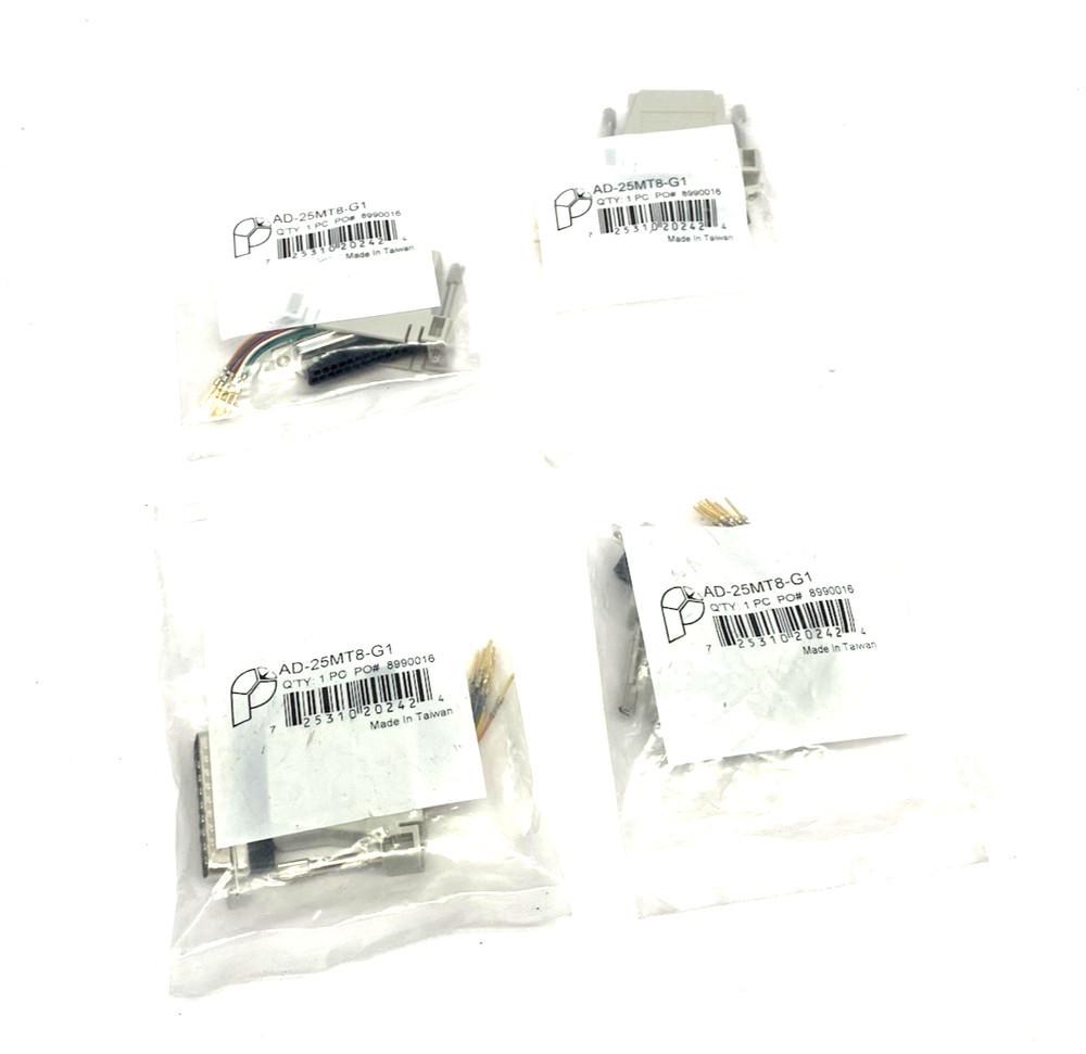 Pan Pacific AD-25MT8-G1 Cable Connection Hood DB25 Male to RJ45 LOT OF 4