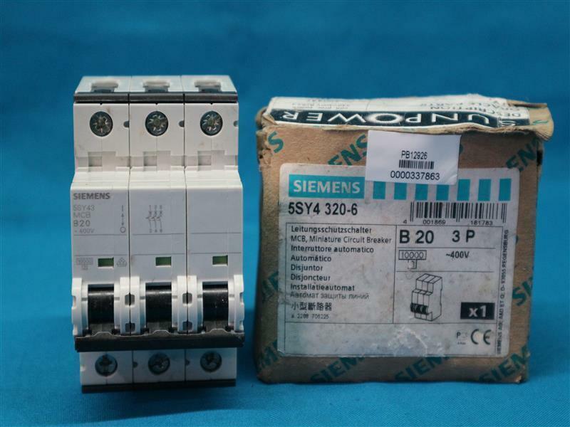 Siemens 5SY43 MCB B20 5SY4320-6 Circuit Breaker New Open Box