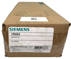 Siemens HN64 Neutral Kit 200 Amp Standard Safety Switch 600V— NEW