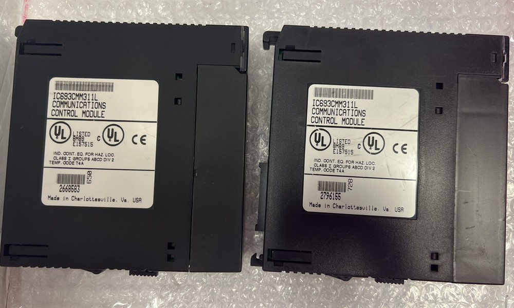 USED (LOT OF 2) GE FANUC IC693CMM311L COMMUNICATIONS CONTROL MODULE