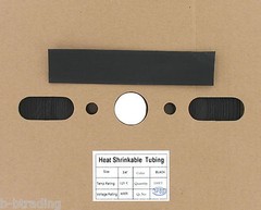 100 Ft 3/4″ ID (19.1mm) Black Polyolefin 2:1 Heat Shrink Halogen-Free RoHS UL