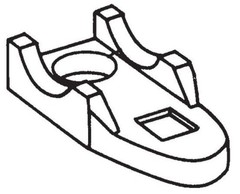 SEPCO 902G, 1″, Malleable Iron, IMC/Rigid Conduit Clamp Back Spacer , 1pc