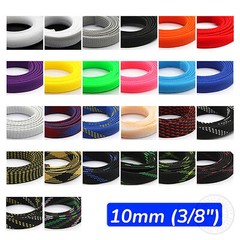 3/8″ PET Expandable Wire Cable Sleeving Sheathing Braided Loom Tubing Harness