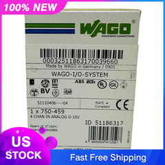 WAGO 750-459 INPUT MODULE ANALOG 4 CHANNEL 10 VDC NEW/NOS IN FACT SEALED BOX