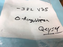 4 O-RING 382-V75, 2-382, AS568-382, 382V75, 183947