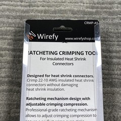 Wirefy Ratcheting Crimping Tool For Insulated Heat Shrink Connectors 22-10 AWG