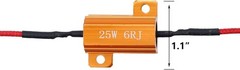 4Pcs LED Load Resistors 25W 6 ohm for Fix LED Bulb Hyper Flash/Error Code, T
