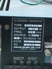 Kaijo Denki 5441IH Climpulse 400-50F Ultrasonic Generator, 400W, 50kHz, 125359