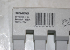 Siemens 5ST3-663-0HG Busbar 115 Amp 6×1-phase
