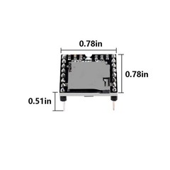 AOICRIE 4pcs Dfplayer Mini MP3 Player Module Compatible with R3 for 4PCS