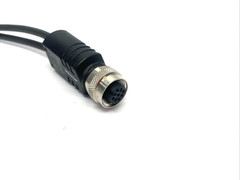 Escha YK-FK4M12-2AL-SSP3-0,3/0,3/S370 Splitter Y-Cable M12 to Dual M8, 8075852