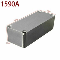 Effect Aluminum Box Metal Electric Case Instrument,Silver Enclosure Project Box