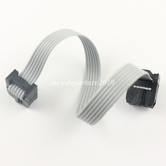 200Pcs 2.54mm Pitch 2×3 Pin 6 Pin 6 Wire IDC Flat Ribbon Cable Length 8CM