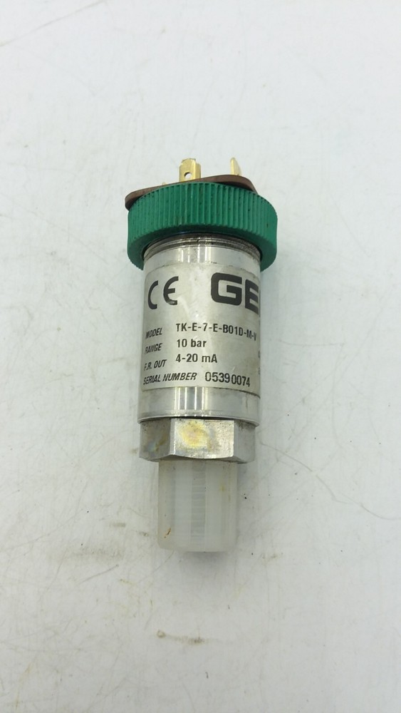 GEFRAN TK-E-7-E-B01D-M-V PRESSURE SENSOR GENERAL PURPOSE RANGE 10 BAR F.R 4-20mA