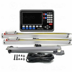2 Axis LCD Digital Readout DRO 10″ 40″ Glass Linear Scale Encoder Sensor kit