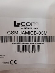 L-COM CSMUAMICB-03M USB Cable A to Micro B Male – NOS Surplus
