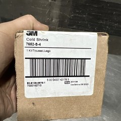 3M 7652-S-4 Cold Shrink QT-III Termination Kit. Nos Surplus. Used By Dates Vary