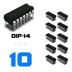 10PCS CD40106BE CD40106 DIP-14 40106 HEX Six Schmitt Trigger Inputs CMOS