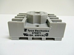 TYCO ELECTRONICS, POTTER AND BRUMFIELD 8-PIN SOCKET, 27E891, LOT OF 8