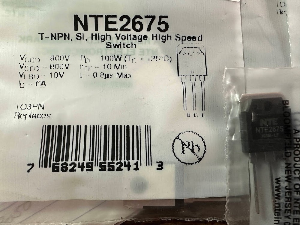 NTE2675 – NTE – IN OUR STOCK