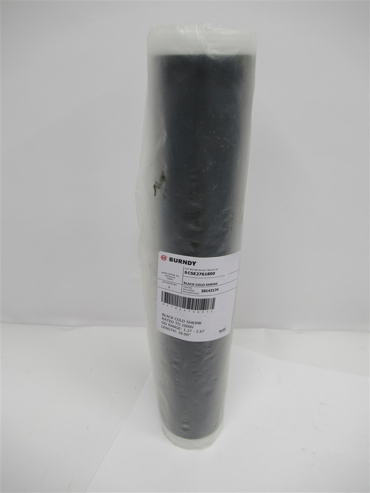 Burndy BCSE2761800 , EPDM Black Cold Shrink Sleeve , 1,000V