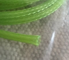 10 Ft. Expandable 1/8” 3mm Sleeve Wire Sheath Braided Cable Loom Neon Green #156