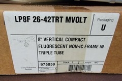 Lithonia LP8F 26-42TRT MVOLT 8″ Vertical Compact Fluorescent Non-IC Frame