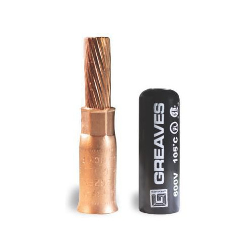 Greaves PT131FX20, 2/0 AWG, Compression Pin Adapter with Insulating Cover, 1pc