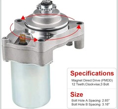 125cc 110cc-50cc Starter Compatible with Tao Tao ATV Coolster Motor…