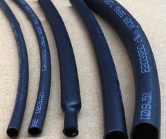 Black 1mm-210mm 2:1 Heatshrink Tube Heat Shrink Tubing Wire/Cable Sleeving Wrap